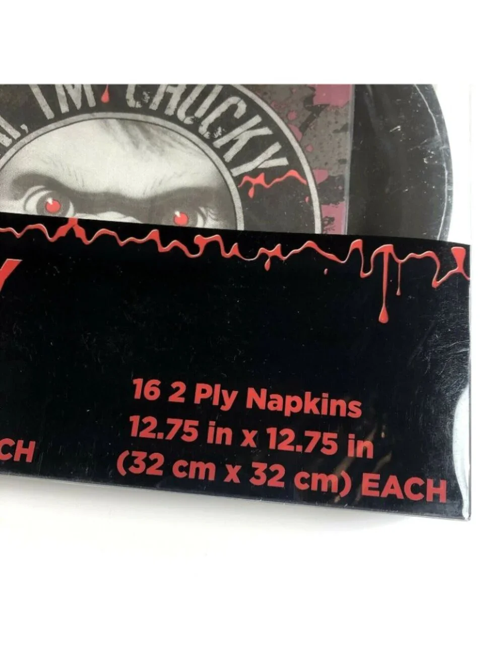 Chucky Childs Play 32 Piece Park Pack Plates Napkins Horror Movie Halloween NEW